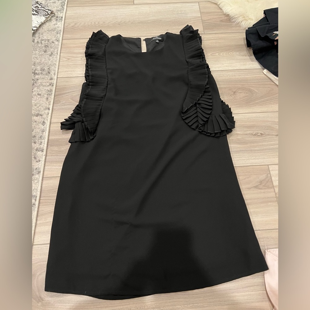 Black Ruffle Sleeve dress